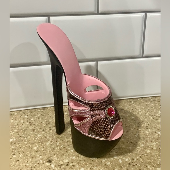 Other - Miniature Platform Heel Dress Heel Figurine - 6” Tall